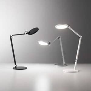 Tageslichtlampe Regina FSilber Schwarz und Weiß