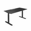MO Three plus | 160x80cm Schreibtischplatte | Schwarz | Schwarz – Bild 2