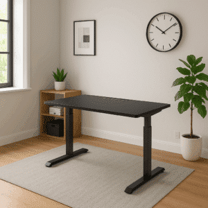 höhenverstellbarer Schreibtisch Mo2 black black