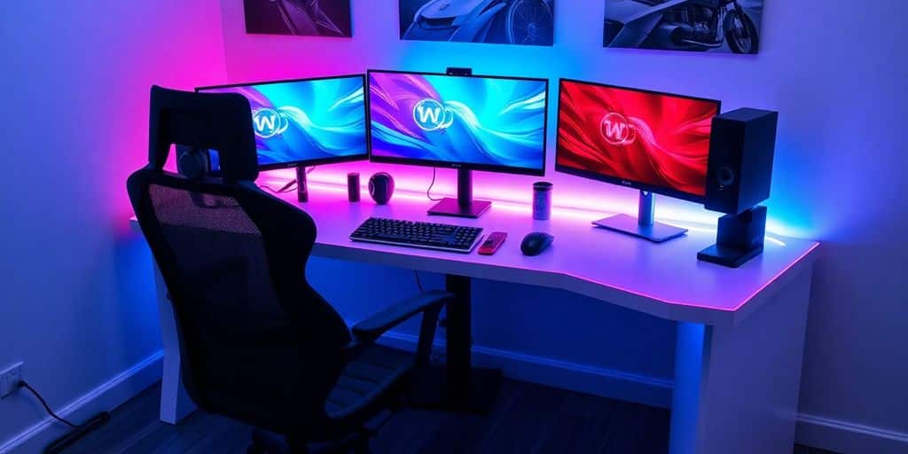 Gaming Tisch SetUp