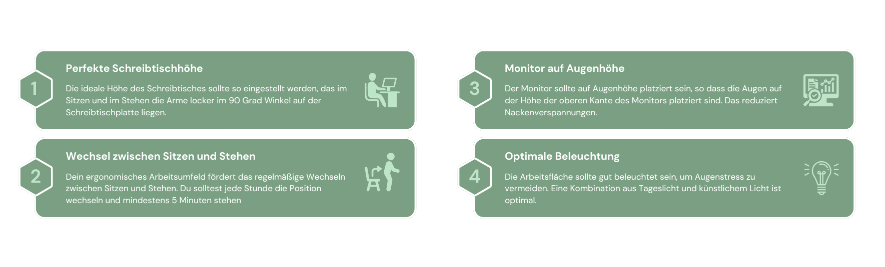 Ergonomie am Arbeitsplatz